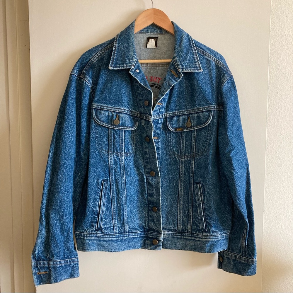 Vintage Lee Denim Jacket Save the Plantat Hard Rock Cafe Maui - Picture 2 of 6